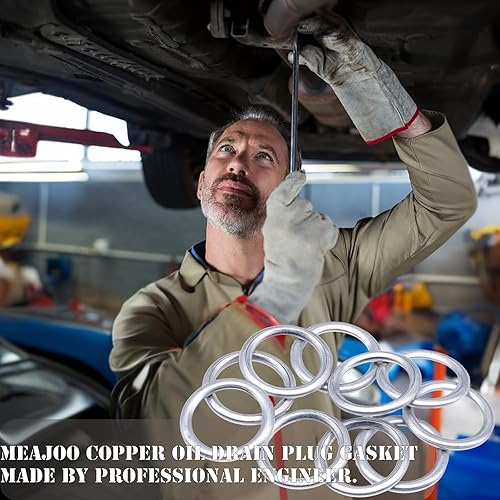 Miniatura 5 de 20 juntas de tapón de drenaje de aceite del motor, transmisión automática, enfriador de aceite, arandela, tapón de drenaje de repuesto para N0138157