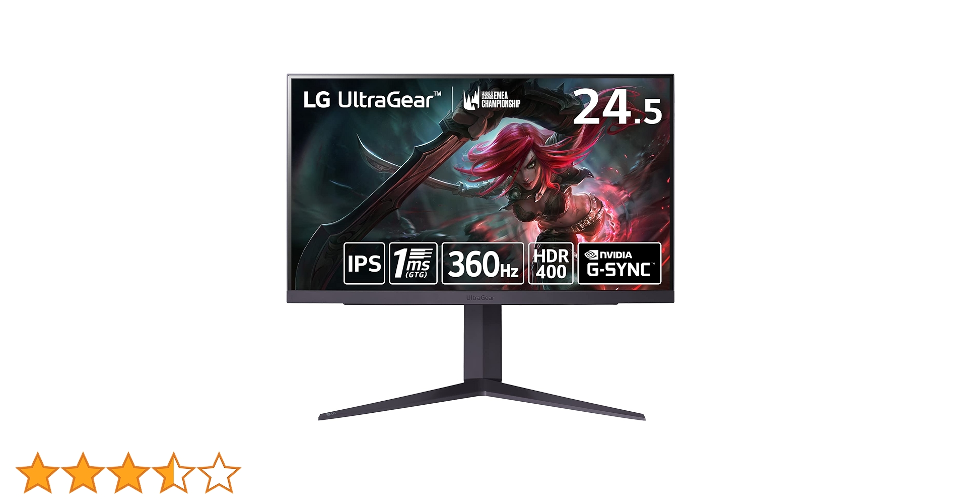 LG ゲーミングモニター 25GR75 24.5インチIPS (24年4月購入) LG ゲーミングモニター 25GR75 24.5インチIPS (24年4月購入) LG