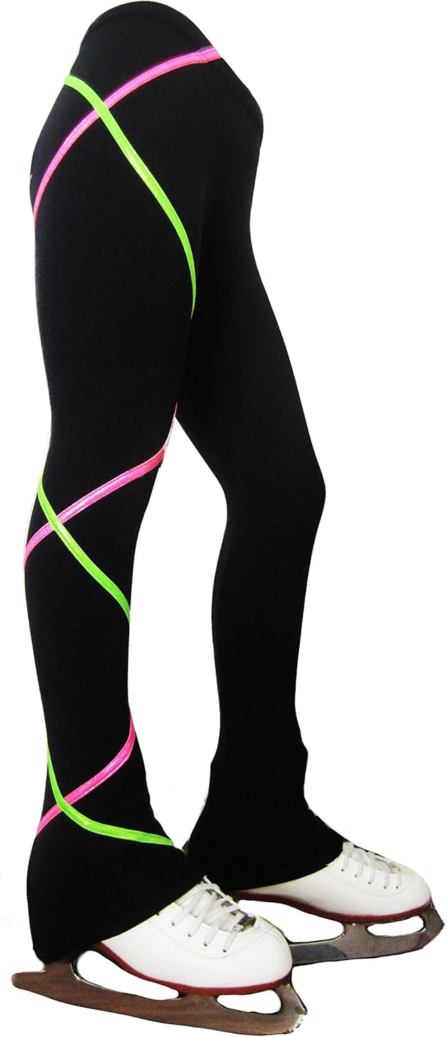 Ice Fire Criss Cross Fleece Figure Skating Pants