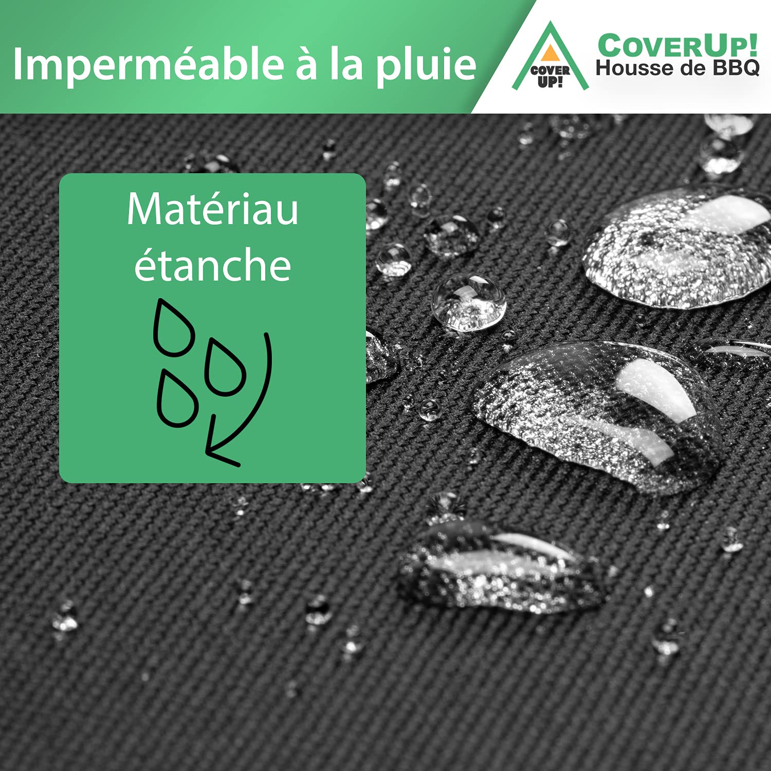 CoverUp! Protective Cover For Barbecue Black 80 X 65 X 115 Cm