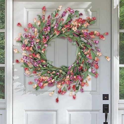 Miniatura 8 de Artgar Corona de Otoño, Coronas de Otoño para Puerta Principal, Corona Floral de Decoración Otoñal de 24 pulgadas, Coronas de Puerta para Puerta
