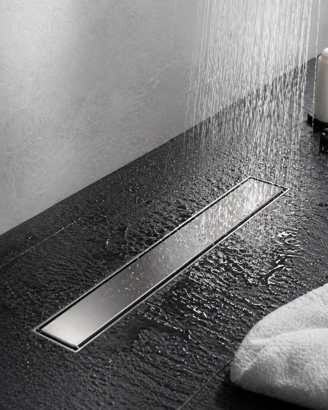 24 Inch Brushed Stainless Steel Linear Shower Drain