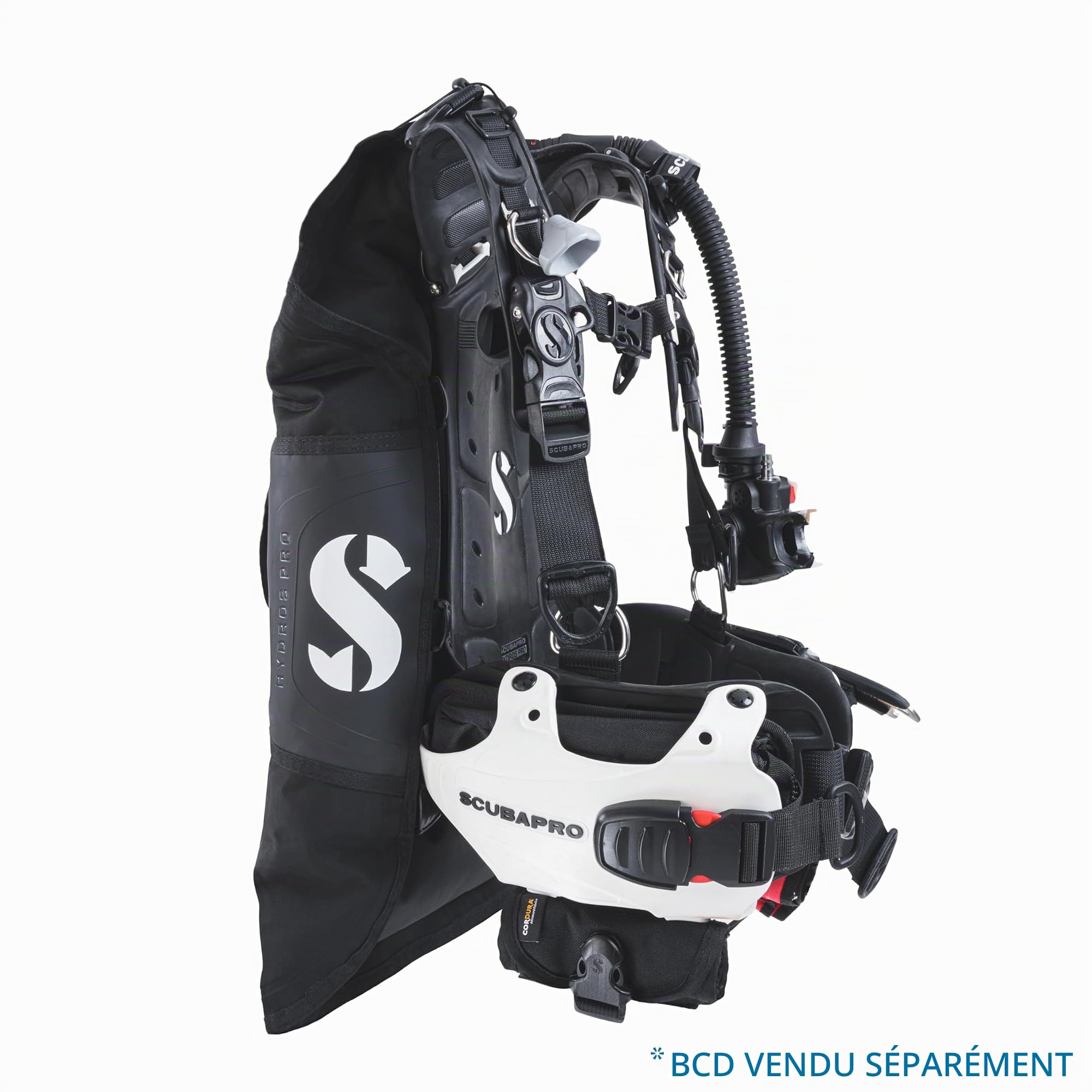 Scubapro HYDROS Ninja Pocket, Black Kit de détendeur pour plongée en Eau Froide Unisex-Adult, One Size