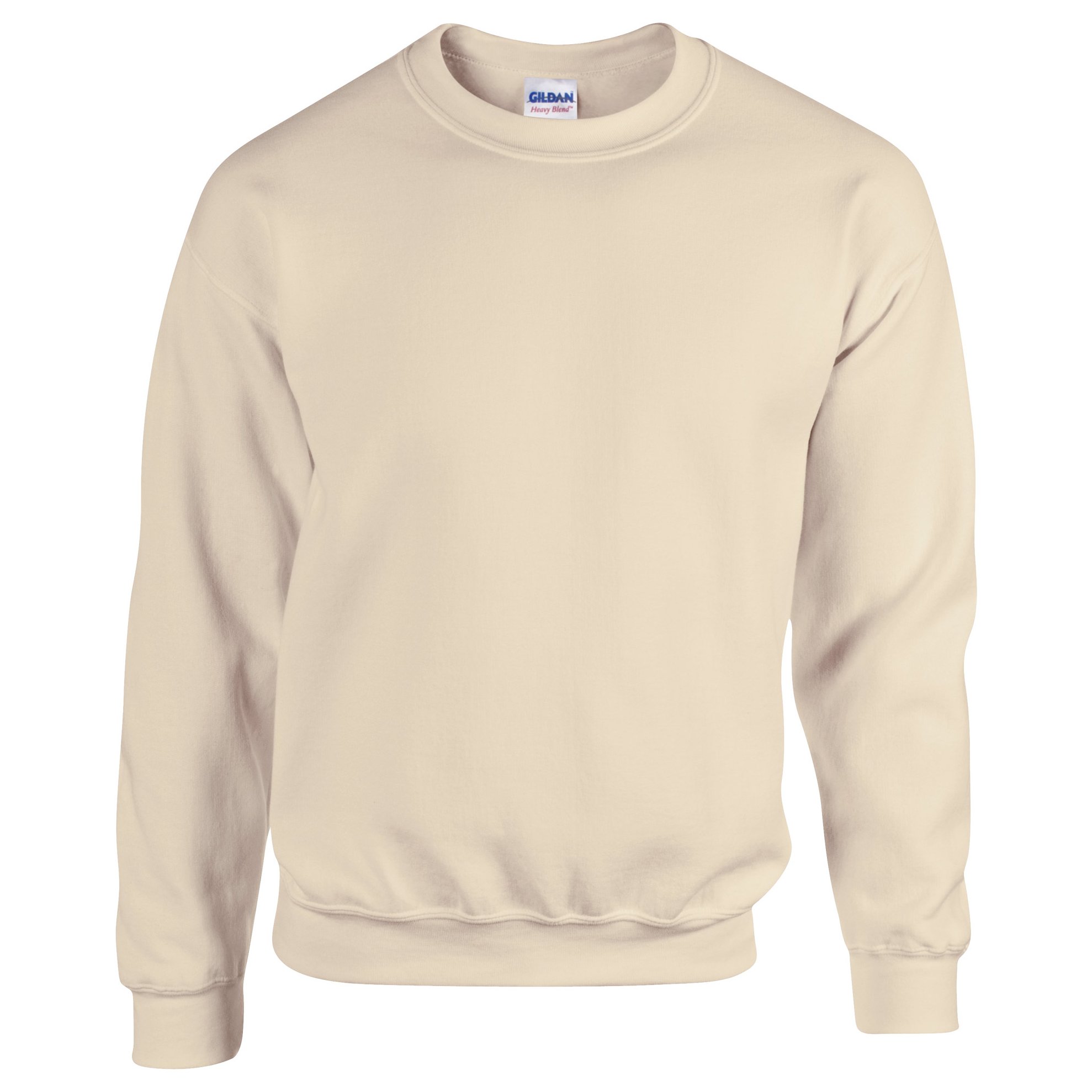 Gildan Heavy Blend Unisex Adult Crewneck Sweatshirt (L) (Sand)