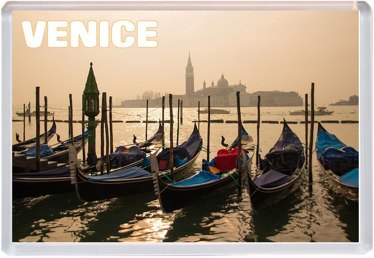 Baked Bean Store Multicolor Venice - Italy - Jumbo Fridge Magnet 96 X 67Mm Bbsfhm1508
