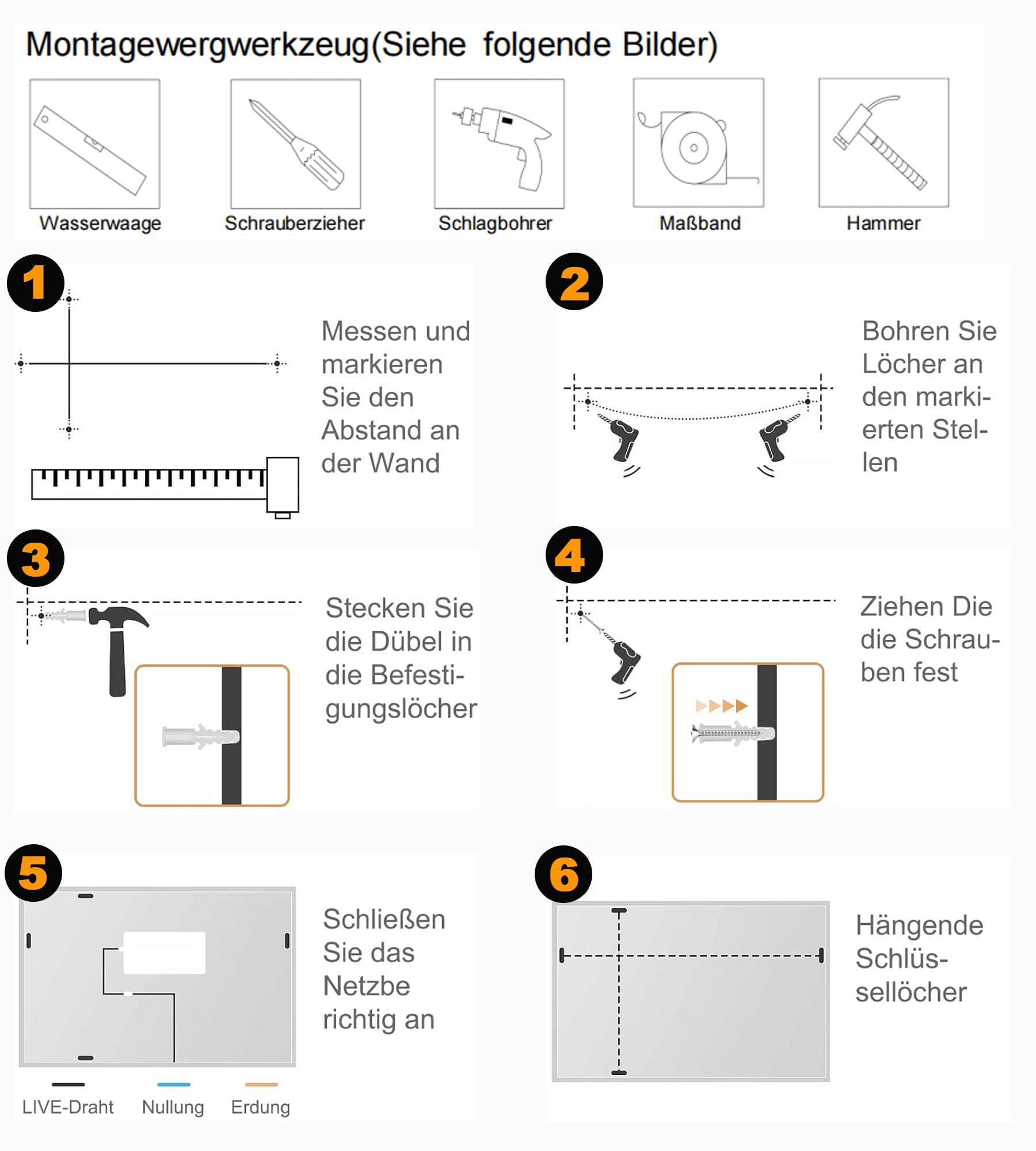 Lustro łazienkowe LED, trójkolorowe światło, bezstopniowe ściemnianie, dwustronne matowanie, szafka z lustrem ze stopu aluminium, funkcja przechowywania, odmładzanie, 100 x 60 cm