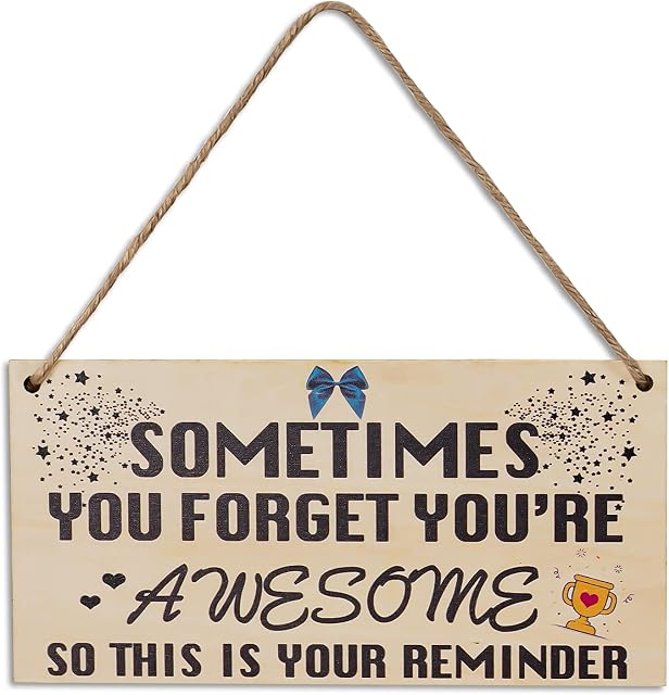 Birthday Gifts for Her Thank You Gifts Birthday Gifts for Women You Are Awesome Wooden Hanging Friendship Plaque Gift for Women Best Friends Sentimental Inspirational Gift for Cheer Up Women