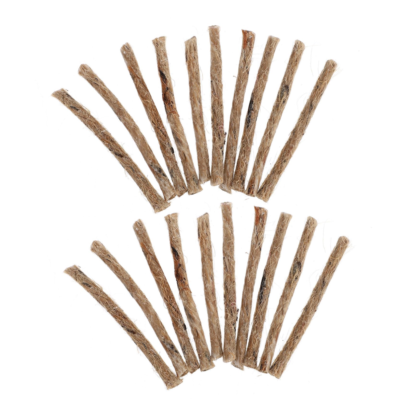 WOONEKY Travel Outdoor Fire Tool 20pcs Fire Starter Ropes for Campfire Accessories