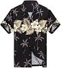 Made in Hawaii Men's Hawaiian Shirt Aloha Shirt Tiki Cross Black