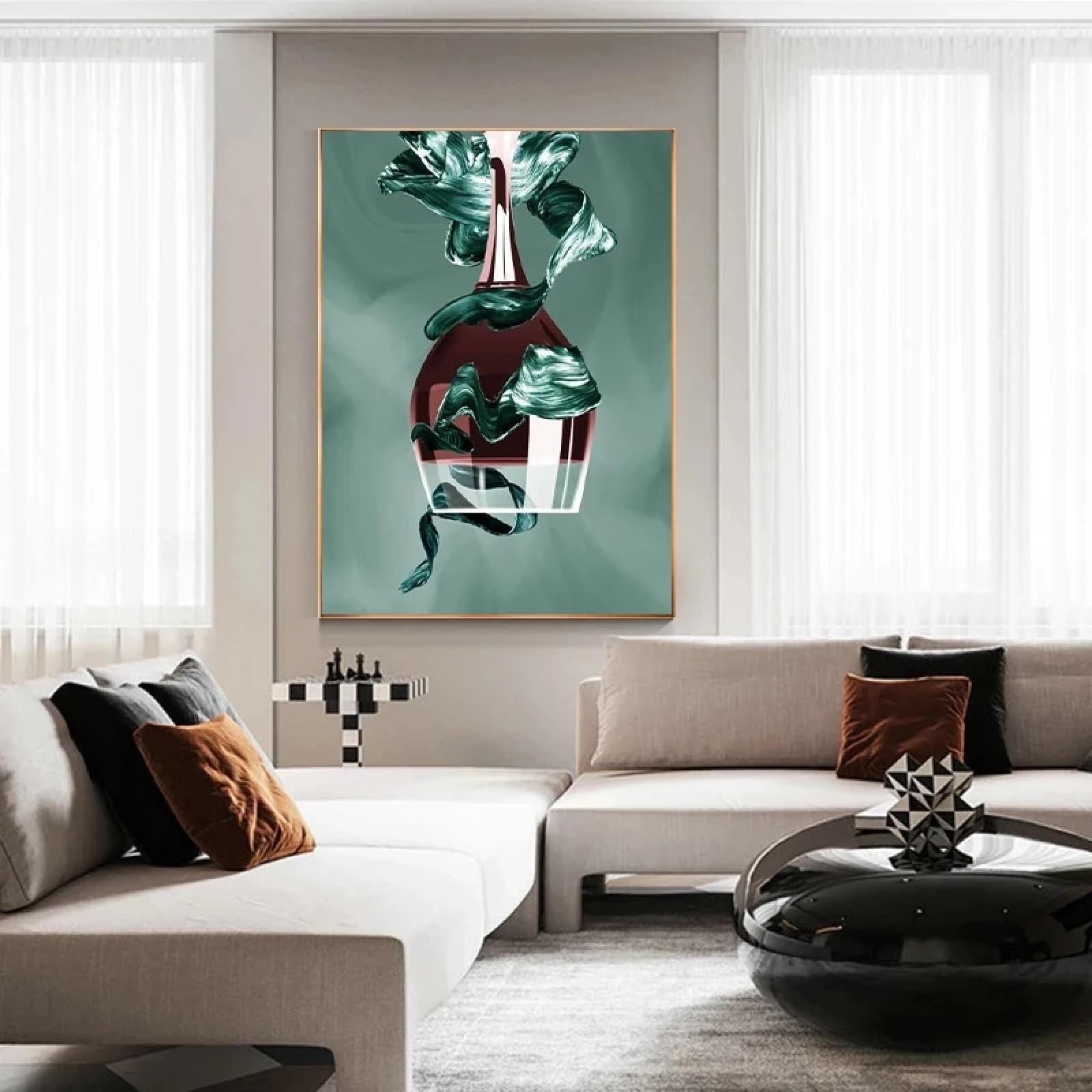 Peintures abstraites salle à manger affiche art mural moderne 30x45 - 7