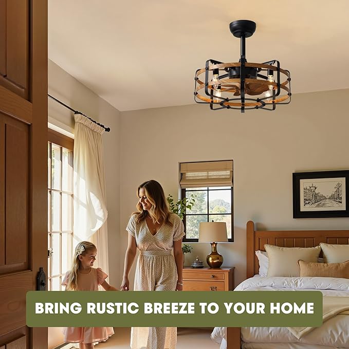 Ventilador de Techo 21 Pulgadas Con Luz y Control Remoto miniatura 2