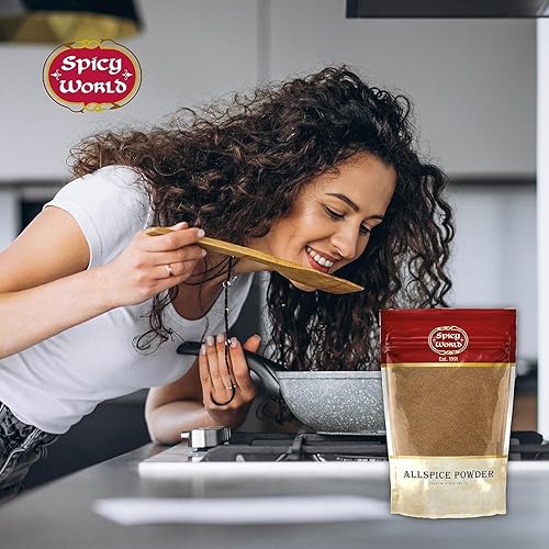 Miniatura 5 de Spicy World Pimienta de Jamaica molida 2 onzas (1.98 oz) - Polvo puro, totalmente natural para especias, vegano