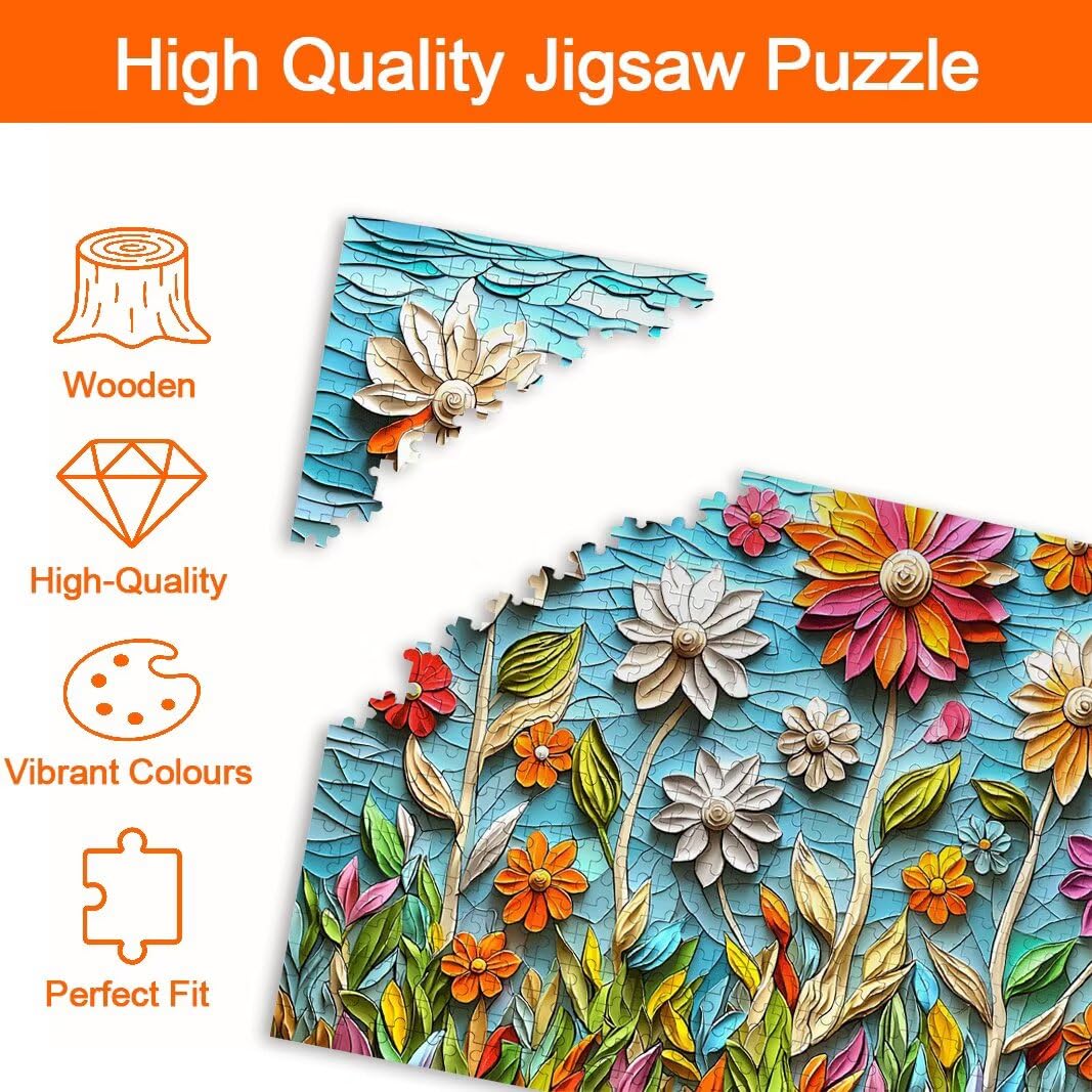 Puzzle Flor, Puzzle 5000 Piezas, Rompecabezas, Regalo Mujer, Decor -8398