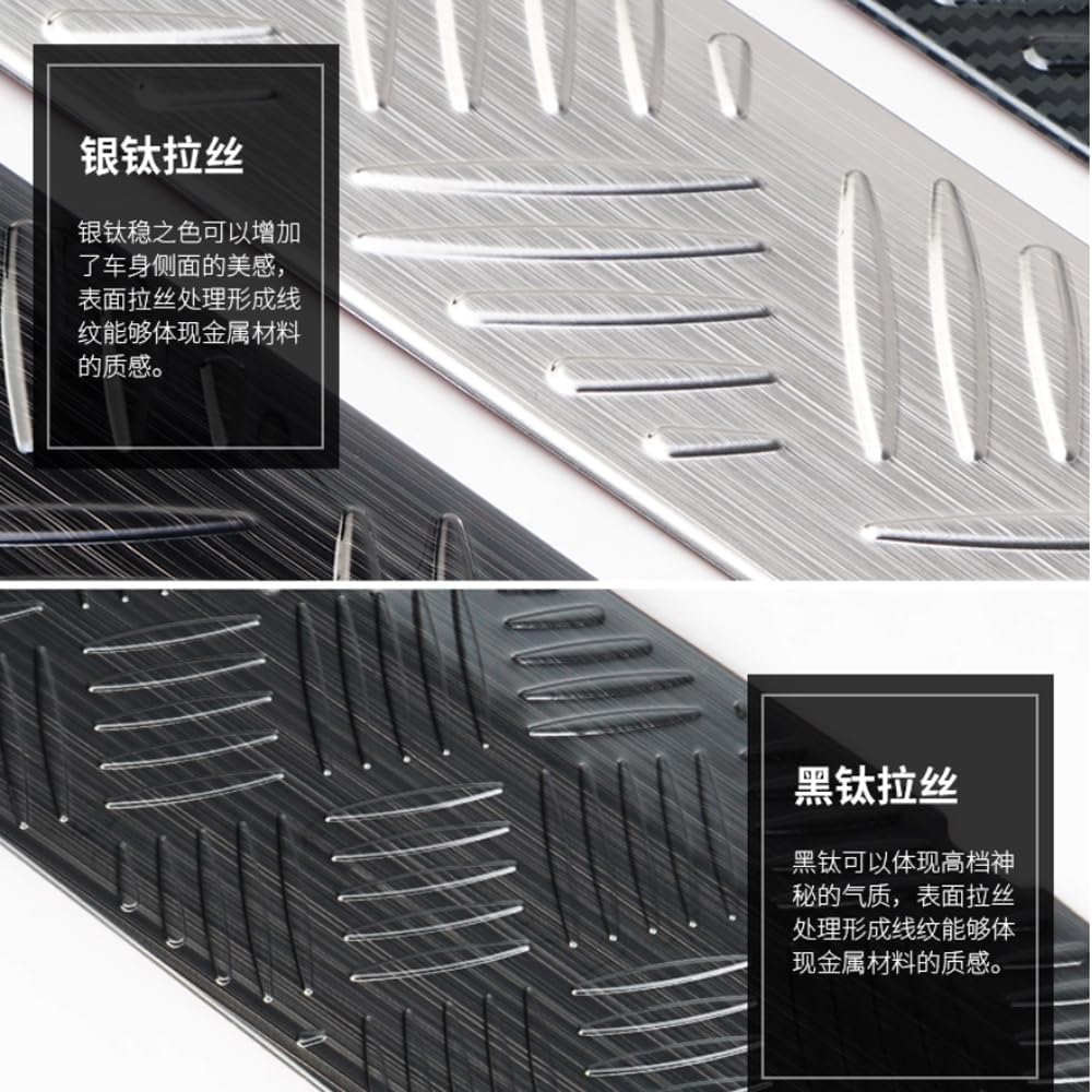 Stainless Steel Rear Bumper Protector Door Guard Trim Cover for Suzuki Jimny 2-Door 4-Door 2019-2025 Rear Bumper Protective Guard Decorative Covers (Black Brushed)