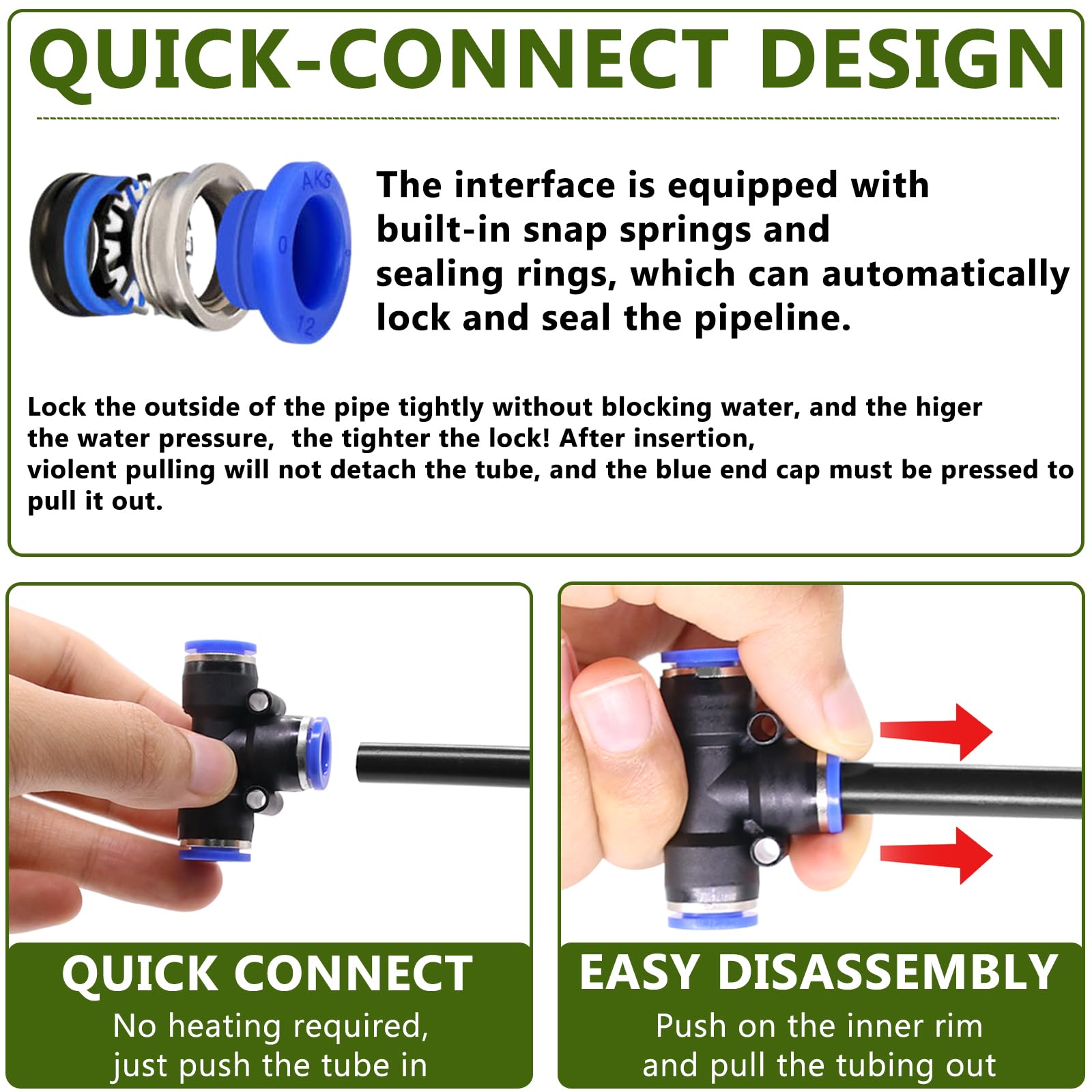 Système d'irrigation goutte à goutte de 20 m, système d'arrosage flexible à 360°, buse réglable en cuivre, kit d'irrigation goutte à goutte automatique pour jardin, cour, serre