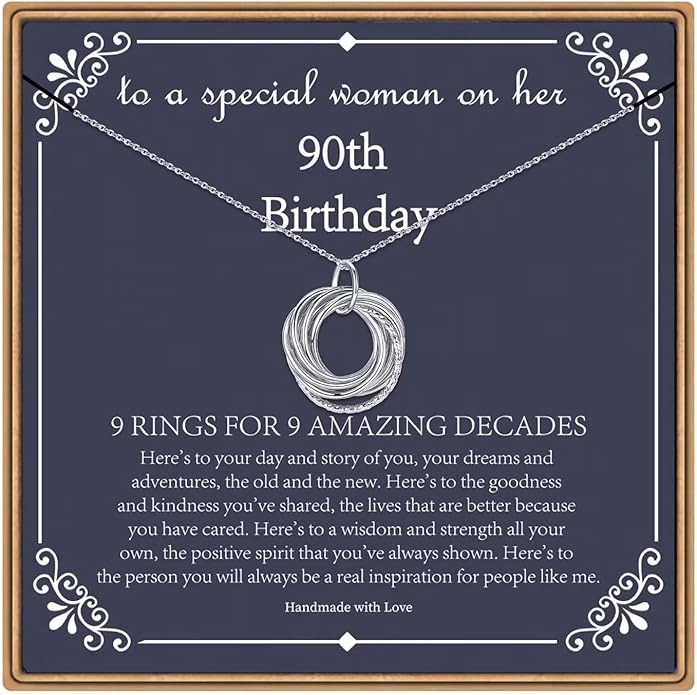 Sterling Silver Birthday Necklaces for