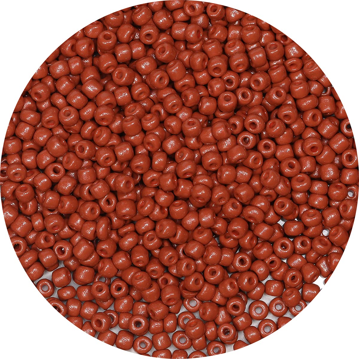 Bala&Fillic Coffe Color 4mm Seed Beads About 1200pcs/100Grams in Bag, 6/0 Glass Craft Beads for Making Bracelet and Necklace (Coffe)
