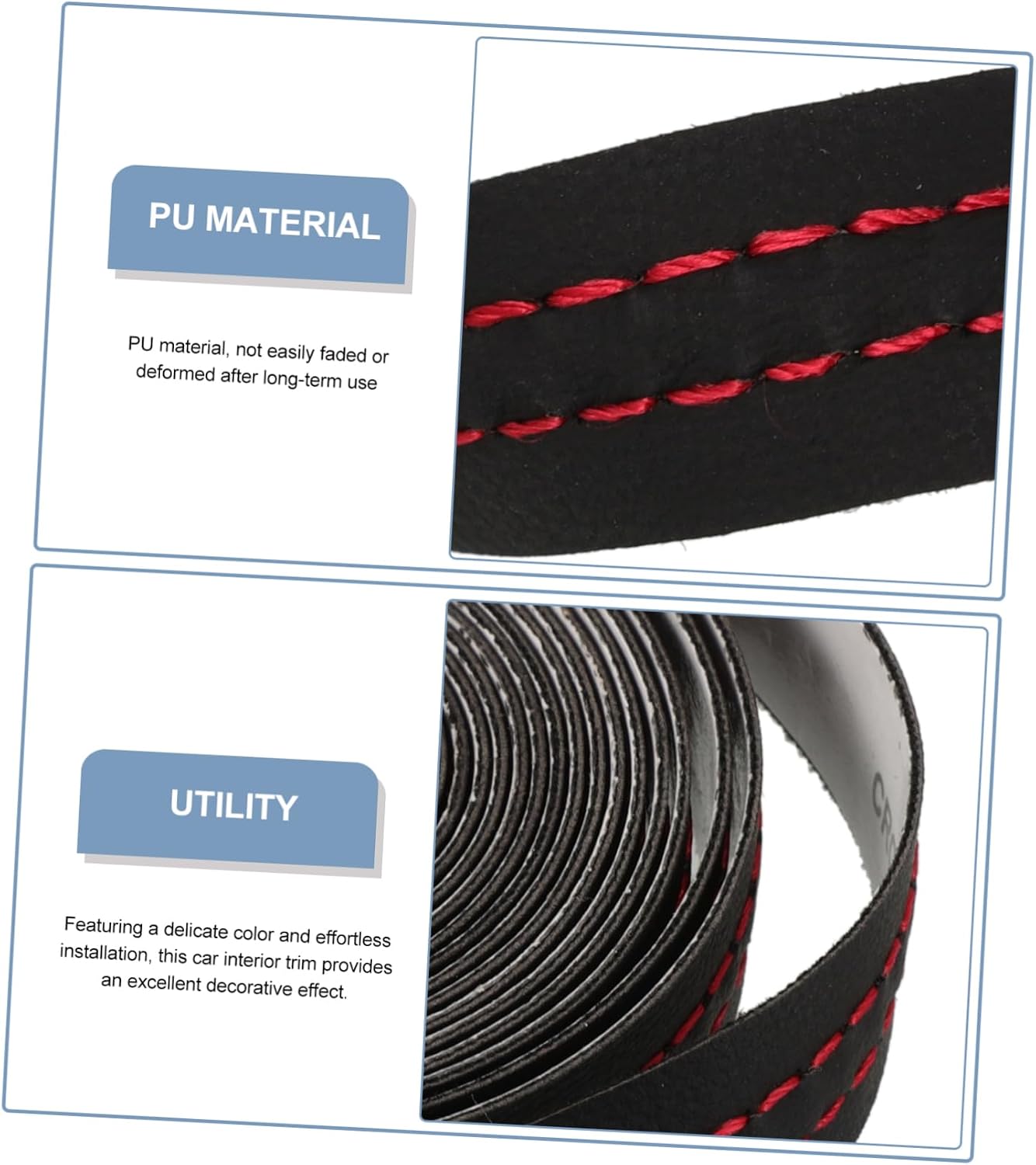 2m Car Decorative Trim Molding Strip for Door Dashboard Automotive Interior Filler Easy to Install Car Decor for Any