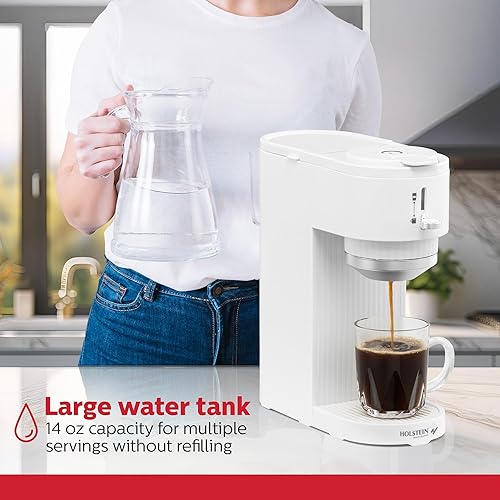 Vista 110 de Holstein Housewares - Cafetera, color rojo