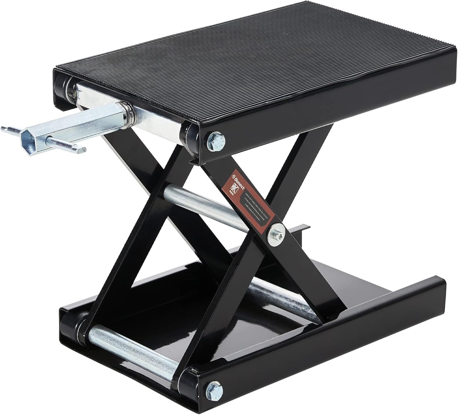 Donext 1200 LB Motorcycle Lift Scissor Jack Wide Deck Hoist Stand