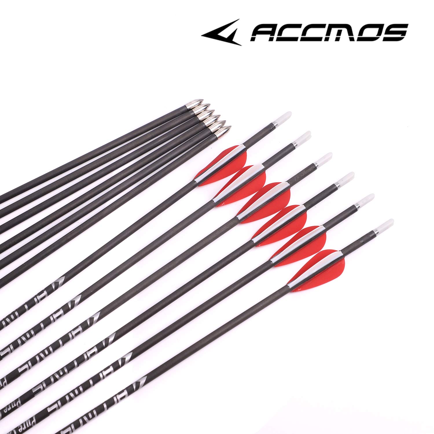 Frecce In Carbonio ACCMOS - 12 Pezzi Da 29 Pollici Per Caccia E Tiro Con L'Arco