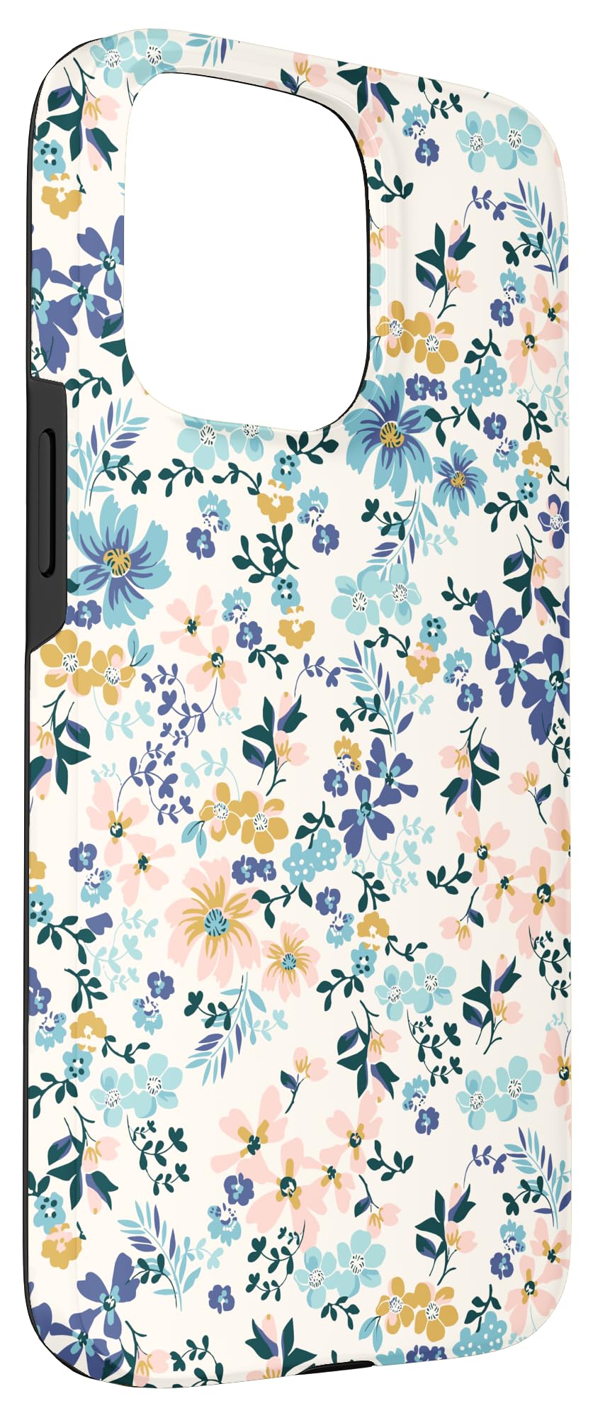 Beautiful Wild Flowers Floral Boho Coquette Blue Pink White Case for iPhone 15 Pro Max - Image 3