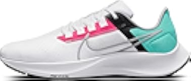 Air Zoom Pegasus 38 Mens Running Trainers CW7356 Sneakers Shoes, White Wolf Grey Hyper Pink 102, 10.5
