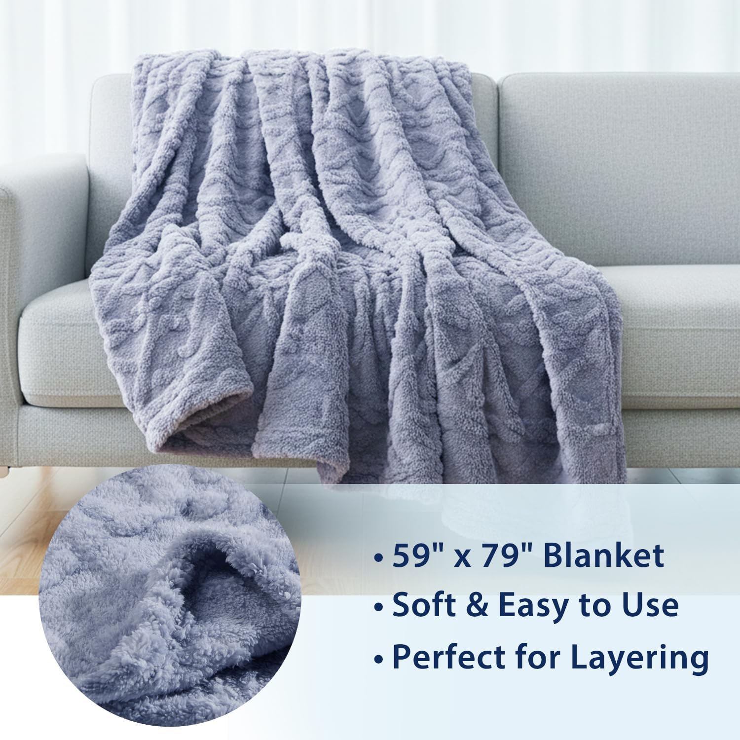 4 Pcs Hospital Bed Sheets for Home Use Deep Pocket Sheet Set with Blanket – Fitted 36 x 84 x 14 Inches, Flat 60" x 105", Pillowcase 20" x 30", Soft Textured Bedding for Adjustable Beds