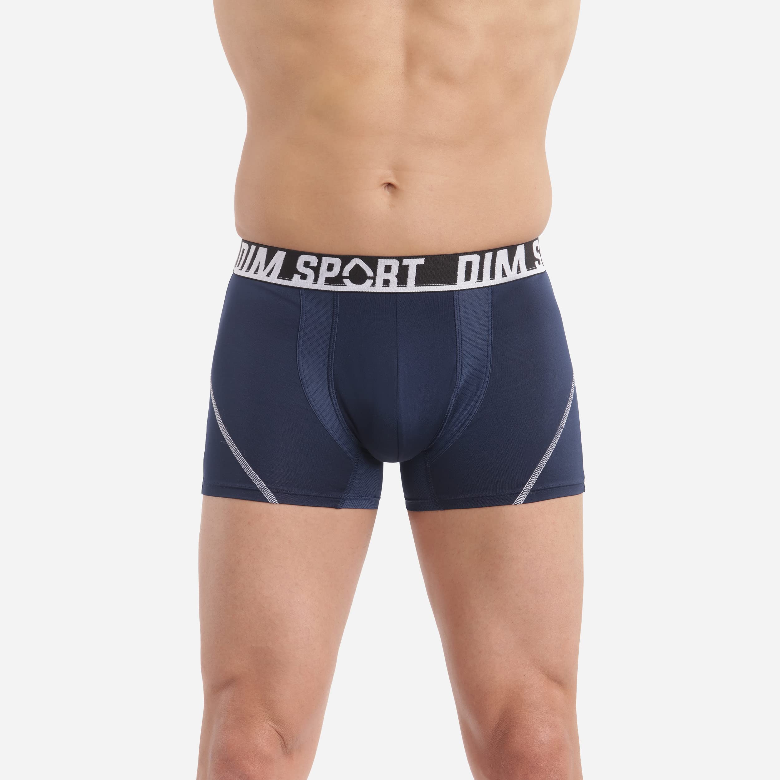 DIM Boxer Homme Sport – Lot de 3 | Microfibre Respirante à Séchage Rapide | Thermorégulation & Maintien Optimal