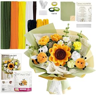 SNAIL DIY Sunflower Pipe Cleaner Craft Kit