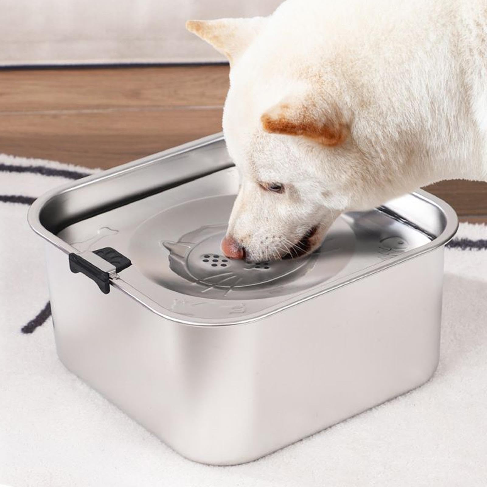 Gamelle D'Eau Anti-Glouton Pour Chien Distributeur Flottant