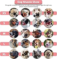 Vista 6 de LUCKYPAW Bozal para perro, bozales suaves para perros pequeños, medianos y grandes, cubierta de boca transpirable para dejar de morder y masticar