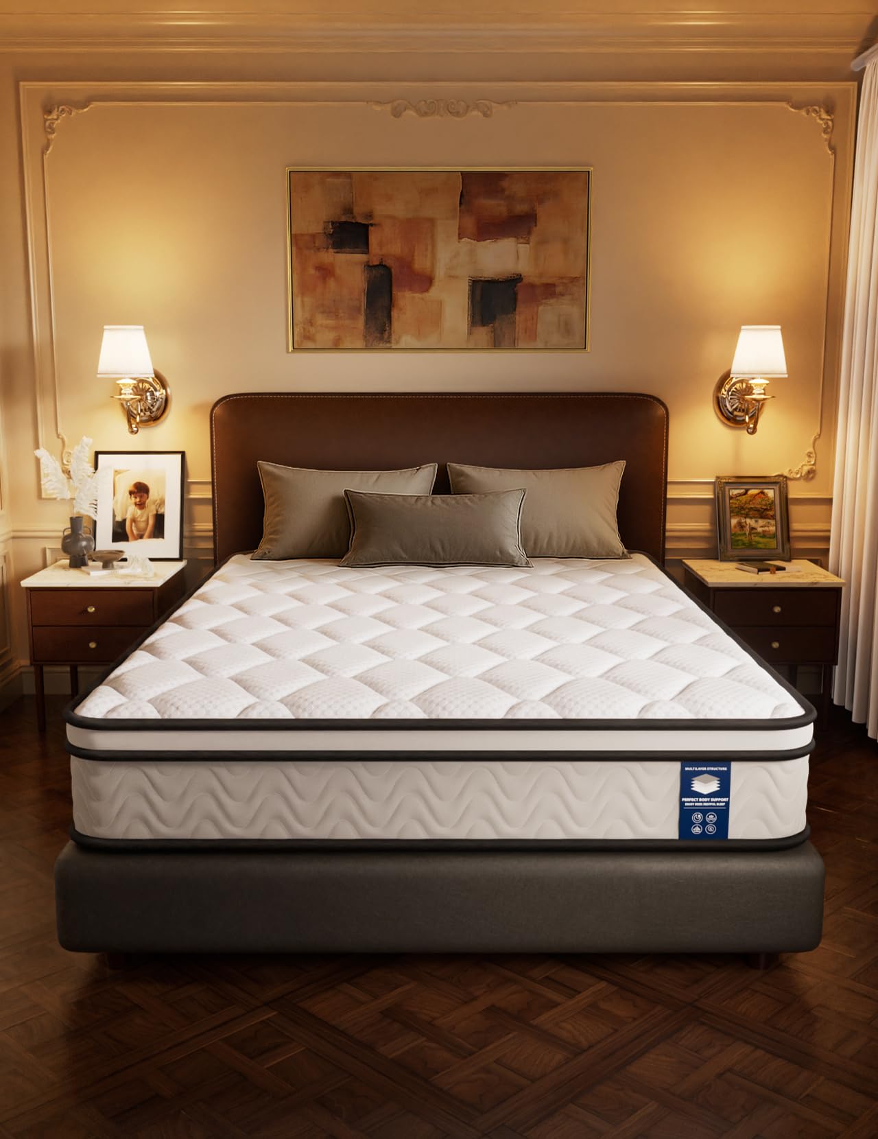 Photo 1 of Om Vasudhare King Mattress, 12in Memory Foam Hybrid