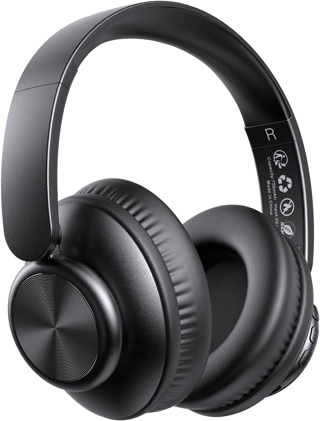 V8 Wireless Bluetooth Headphones Over Ear, 80 Hours Playtime Wireless Headphones with Deep Bass,Lightweight Foldable Earphones Built-in Mic,HiFi Stereo Sound for Travel Work Laptop PC Cellphone