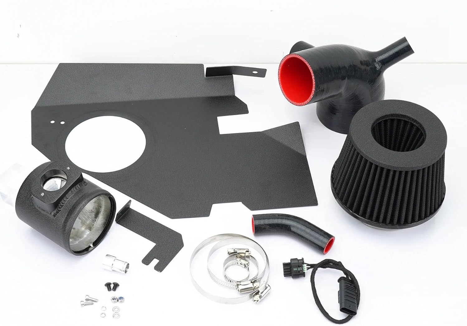 Cold Air Intake Filter 535i F10 F11 3.0T N55 2009-2016 Automotive Modified Cold Air Intake Pipe Kit With Engine Heat Shield With High Flow Fil
