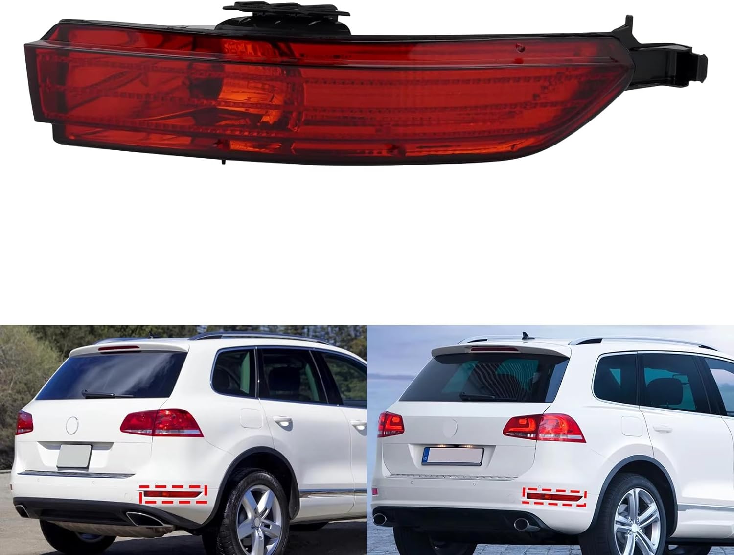 車用リアリフレクター Compatible With For Golf MK7 VII 2012 2013 2014 2015 20 Vw 車用リアバンパー反射材 Compatible With For Touareg 7P 2011 2012 2013 2014 右バン