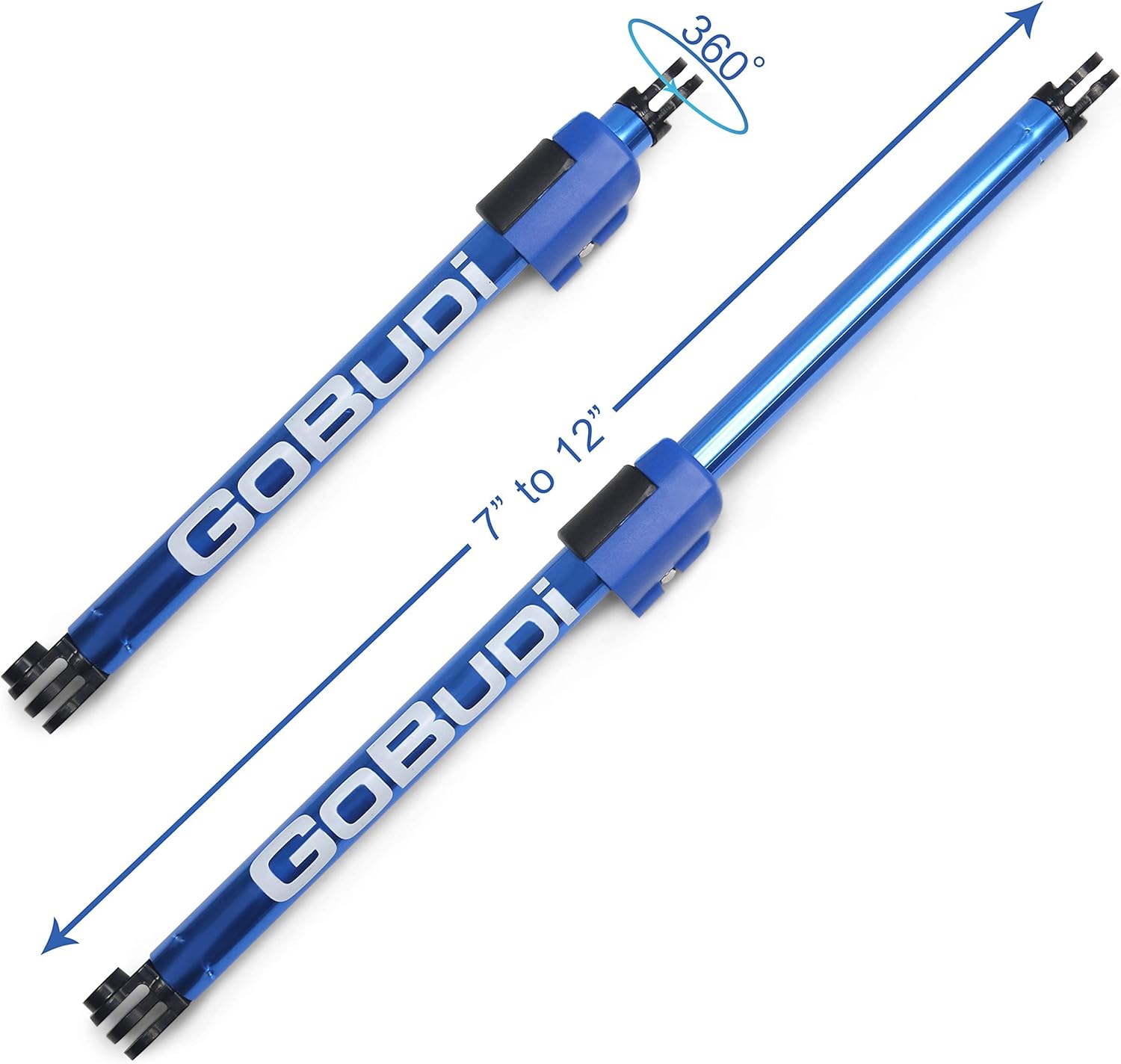 Extension Pole Set and Adjustable Pole Bundle Compatible with Action Cameras