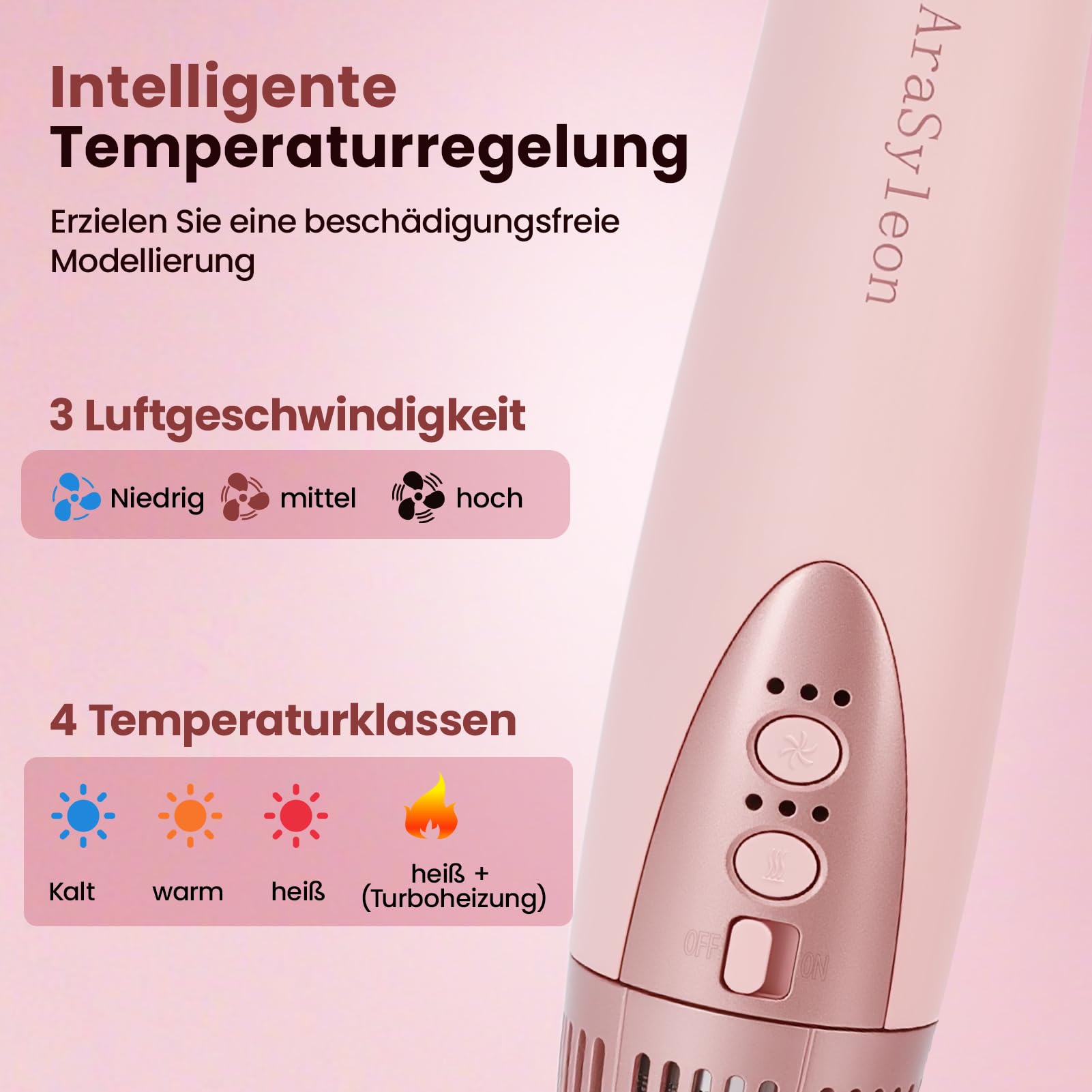 9-In-1 Hairstyler & Airstyler mit Ionen, Lockenstab mit Coanda | Multifunktionaler Hairstyler (Föhn / Warmluftbürste / Glättbürste / Lockenstab), 1200W, 106.000 U/Min, inklusive Reisetasche