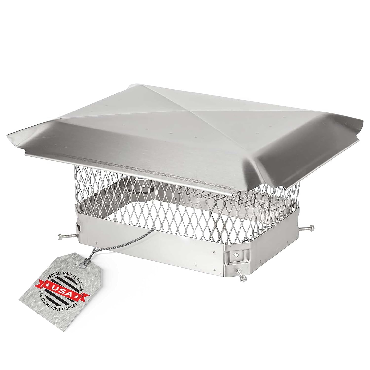 HY-Guard Stainless Steel Chimney Cap - HY-C Chimney Cover, Single Bolt-On Chimney Fireplace Cover, Chimney Flue Cover to F... - Review, Price and Buying Guide