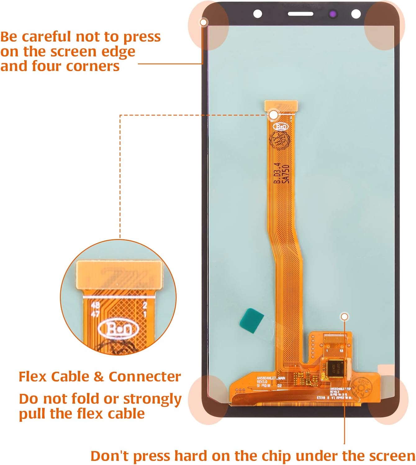 A-MIND for Samsung Galaxy A7 2018【OLED】 A750 SM-A750G/DS 6.0inch LCD Display Screen Replacement Touch Screen Digitizer Full Assembly Repair Kits,with Free Screen Protector+Tools (OLED)