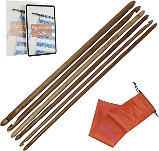 KnitPal 14-inch (35cm) Double Ended Tunisian Afghan Crochet Hooks Set