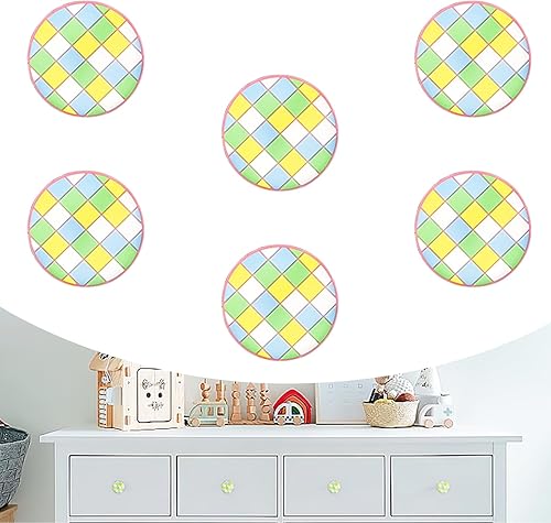 Miniatura 17 de Juego de 6 perillas redondas de goma suave con forma de dibujos animados para tiradores de gabinete, cajón, caja organizadora de armarios