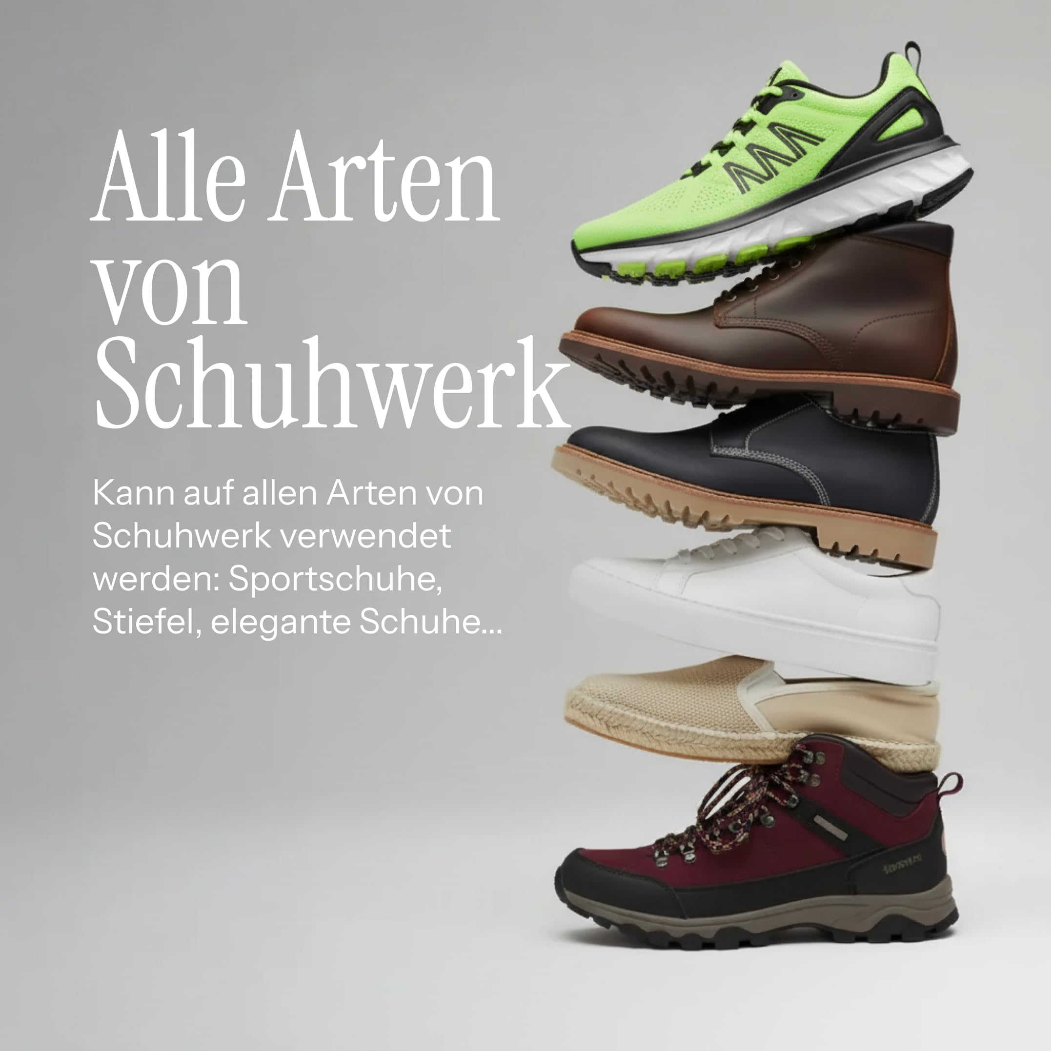EOS (1L) Schuhdeo gegen Geruch | Schuh Geruchsentferner & Geruchsneutralisierer | Effektives Textilerfrischer Spray gegen Schweißfüße | Für alle Schuharten, Materialien & Textilien geeignet