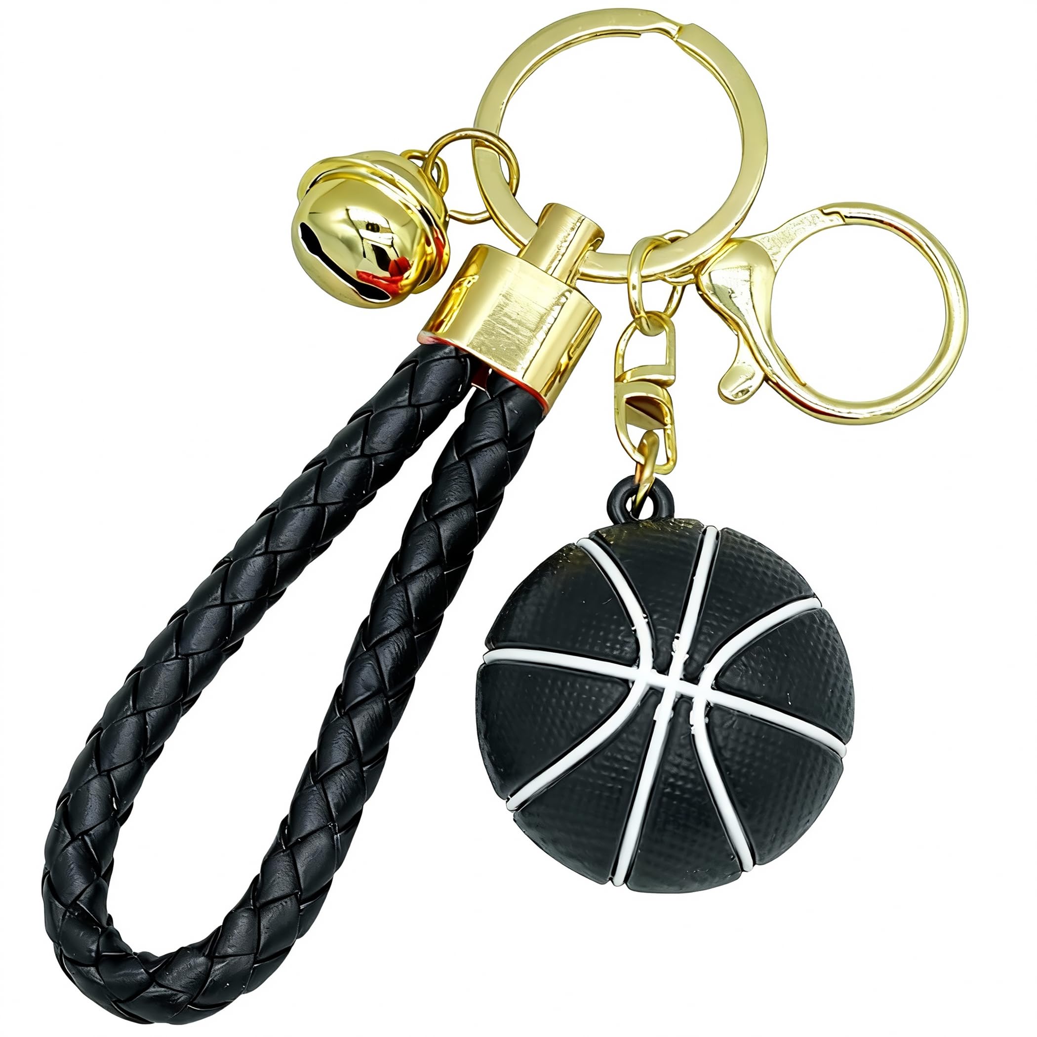Moydolo Basketball Keychain Pendant Novelty Sports Ball Fans Key Chain Ring Charm for Boys Girls Men Women