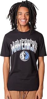NBA Dallas Mavericks Men's T-Shirt Arched Plexi Short Sleeve Tee Shirt, X-Large, Black