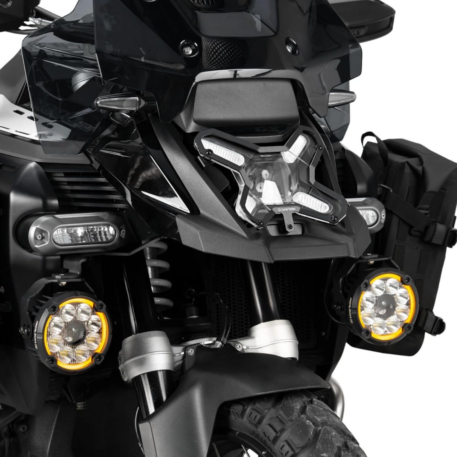 Lone Rider Protezione Faro per BMW R1300GS Adventure - Policarbonato Spesso e Infrangibile Makrolon Lexan - Resistente a Graffi, Ruggine, Scolorimento & Intemperie con Smorzamento delle Vibrazioni