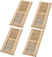 Vista 12 de Registro de piso de roble blanco de madera dura, cubierta de ventilación, 4 x 10 pulgadas, sin terminar Blanco (White Oak)