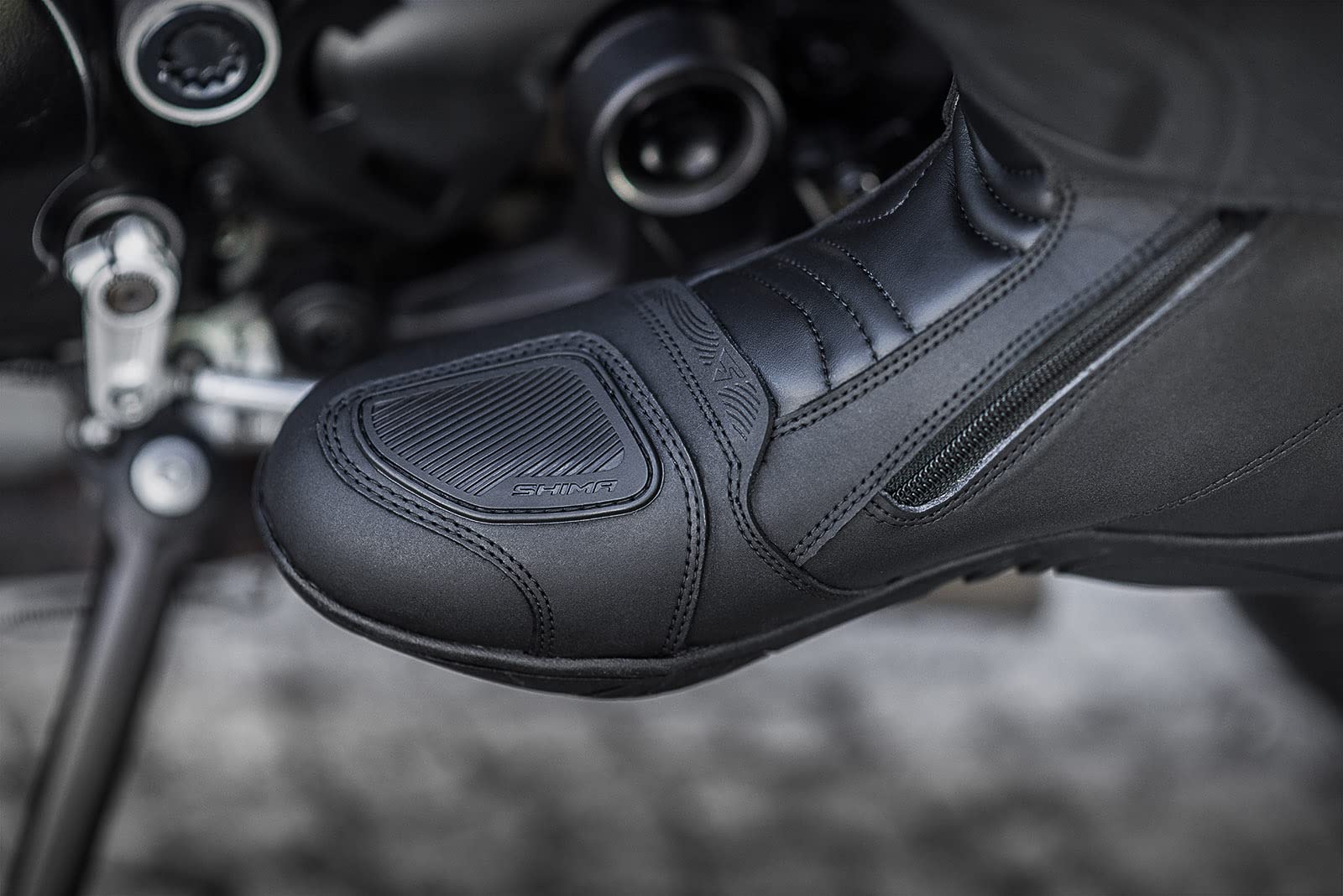 SHIMA Terra Men, botas de moto impermeables para hombre, color negro, talla 43