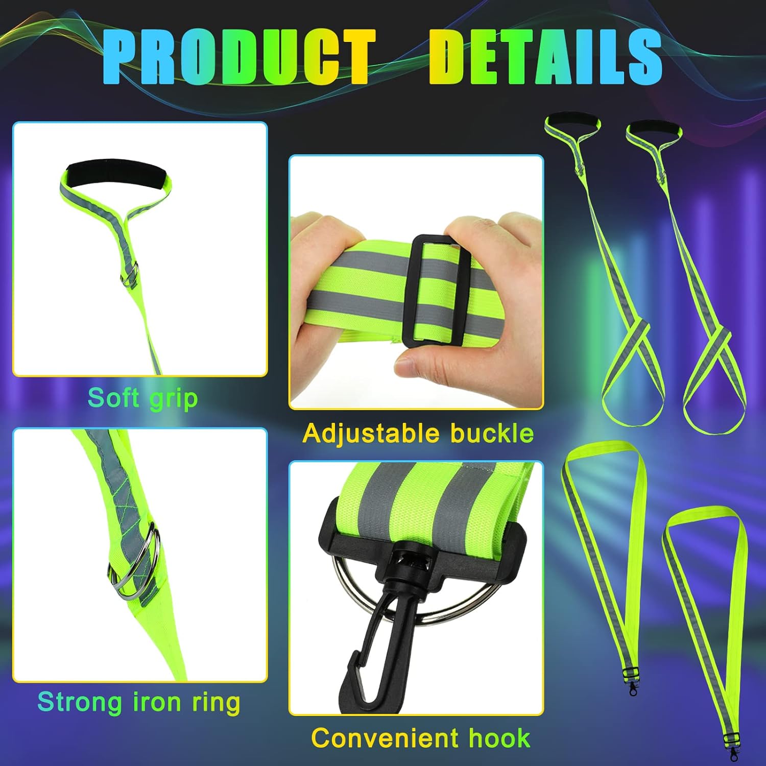 4 Pcs Deer Drag and Harness Deer Pulling Harness Hunting Gear with Comfort Grip Handle, Make Dragging Easy and Quick (Fluorescent Green) : Sports & Outdoors