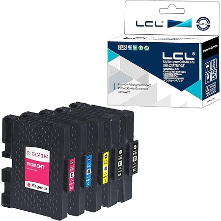 Bergsan 4 Druckerpatronen kompatibel für Ricoh Aficio GC-41 GC 41 XL ...